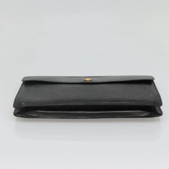 LOUIS VUITTON Epi Montaigne 27 Clutch Bag Black - Picture 6 of 16
